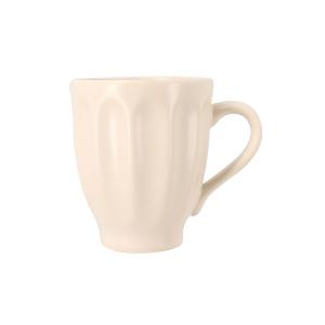 Lot de 6 mugs beige en faïence 28cl