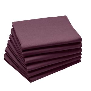 Lot de 6 serviettes en coton traite Teflon, Aubergine 45 x…