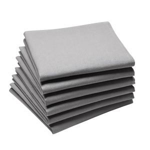 Lot de 6 serviettes en coton traite Teflon,  Galet 45 x 45