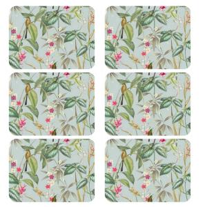 Lot de 6 sets de table motifs tropical 28 x 43 cm