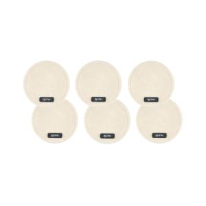 Lot de 6 sous-verres en feutre recyclé beige D10