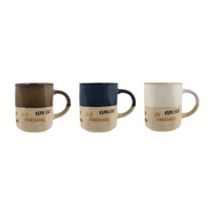 Lot de 6 tasses assorties macchiato 34cl