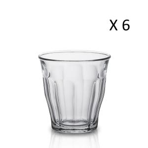 Lot de 6 -  Verre à eau - transparent - 25cl
