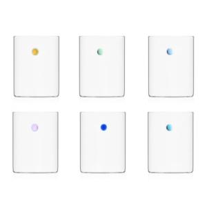 Lot de 6 verre soleils Transparent