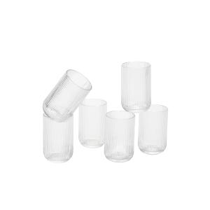 Lot de 6 verres à boire transparent 400ml