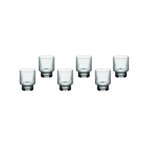 Lot de 6 verres à soft en cristallin  transparent D8