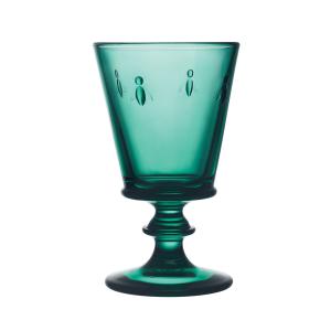 Lot de 6 verres à vin émeraude, ABEILLE