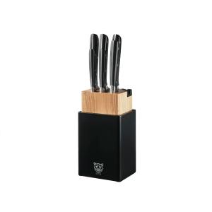 Lot de 8 couteaux de cuisine en inox noir