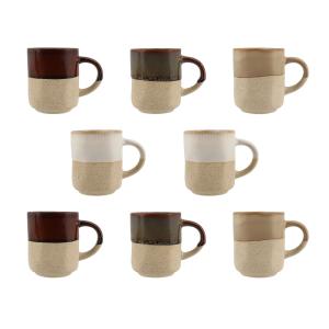 Lot de 8 tasses assorties macchiato 10cl