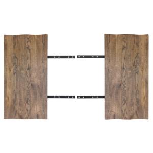 Lot de rallonges (2x50cm) chêne fumé pour table en 300 cm