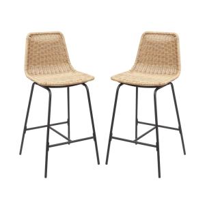 Lot de tabourets de bar et d'ilot  en métal avec assise en…
