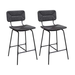 Lot de tabourets de bar et d'ilot  en métal et assise rotin…