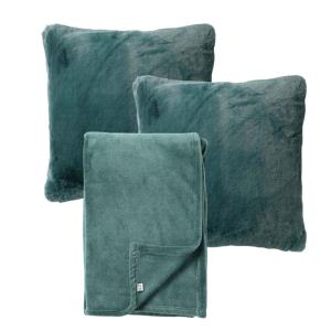 LOT PROMO - Zaya & Harvey - Coussin 45x45 cm - Plaid 150x20…