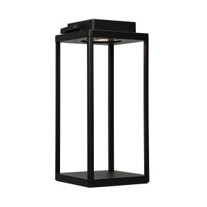 Lucca Lantern - Lampe de table en aluminium noir mat, h 34…