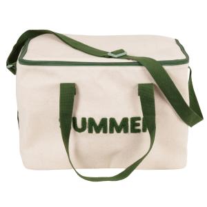 Lunchbag beige et vert