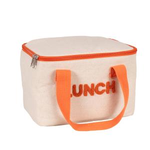 Lunchbag orange et blanc