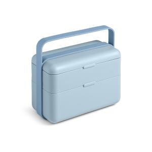 Lunchbox 2 compartiments en polypropylène bleu