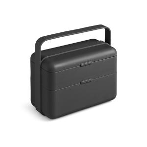 Lunchbox 2 compartiments en polypropylène noir