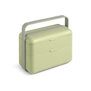 Lunchbox 2 compartiments en polypropylène vert