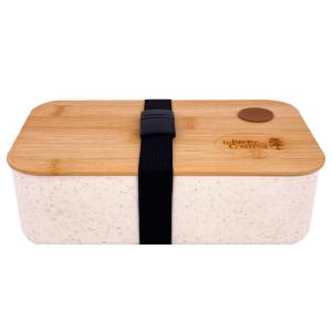 Lunchbox en fibre de blé et couvercle bambou hermétique 19,…