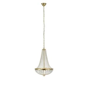 Lustre 1xE14 laiton brossé