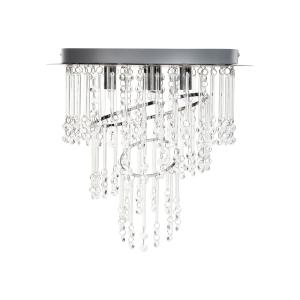 Lustre cristal argenté