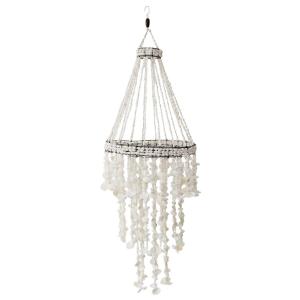 Lustre - Suspension en coquillages blancs D 40 cm