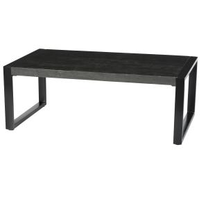 LUZ-Table basse Rect.110X60 en bois de Manguier massif noir…
