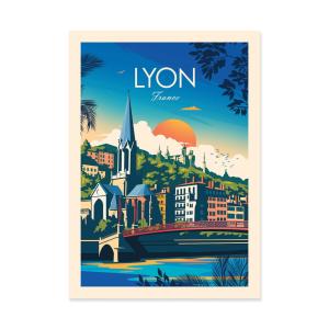 LYON - STUDIO INCEPTION - Affiche d'art 50 x 70 cm