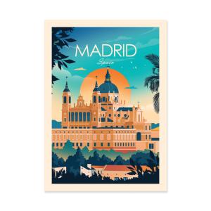 MADRID SPAIN - STUDIO INCEPTION - Affiche d'art 50 x 70 cm