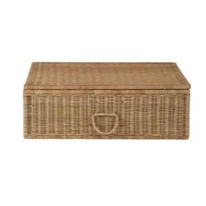 Malle en osier beige