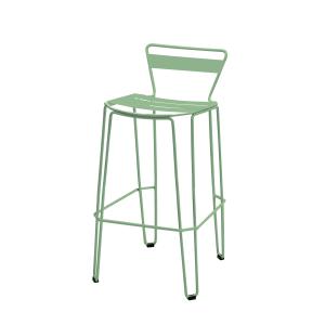 MALLORCA - Chaise haute en acier vert