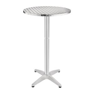 Mange debout plateau inox pied aluminium 600 mm   bolero