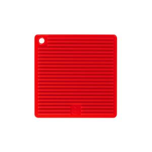 Manique carré en silicone rouge