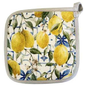 Manique de cuisine citrons méditerranéens