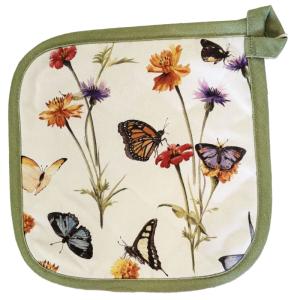 Manique de cuisine jardin de papillons