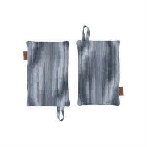 Maniques anti-chaleur - Lot de 2 en coton H23x15cm