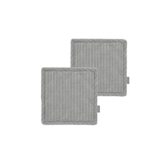 Maniques en coton bio gris pierre