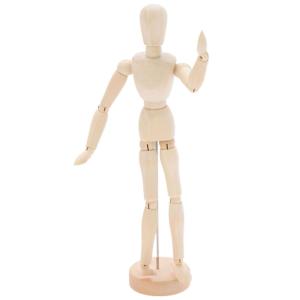 Mannequin bois articulé dessin 11x10x33cm