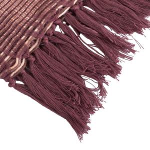 Manta plaid texturée en morado profond 130x170 cm
