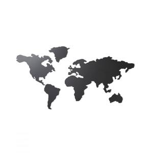 Mappemonde murale mappit acier noir