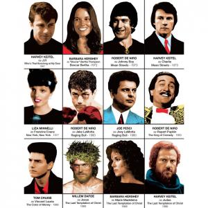 MARTIN SCORSESE CHARACTERS - Affiche d'art 30 x 40 cm