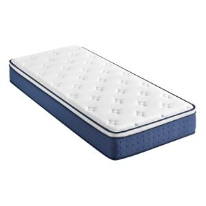 Matelas à mémoire de forme gel hybride ressorts ensachés bl…