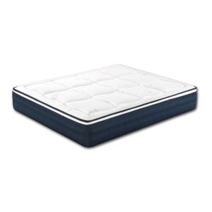Matelas bleu en mousse à mémoire de forme 140x200x22 cm