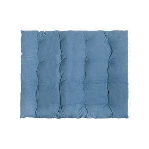 Matelas de sol en coton bleu 120x100