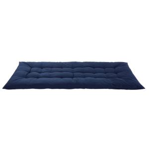 Matelas de sol en coton bleu 90x190