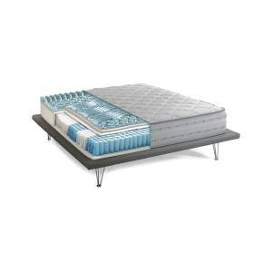 Matelas demi-carré en mousse à mémoire de forme blanc 120x2…