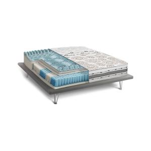 Matelas double en Memory Foam blanc 160x200 cm