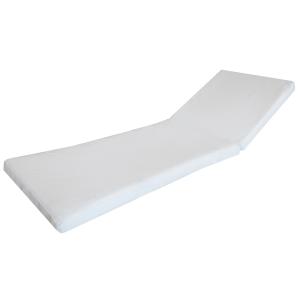 Matelas extérieur pour transat - déhoussable blanc