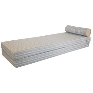 Matelas extérieur réversible recto rayé & verso raphia - Do…